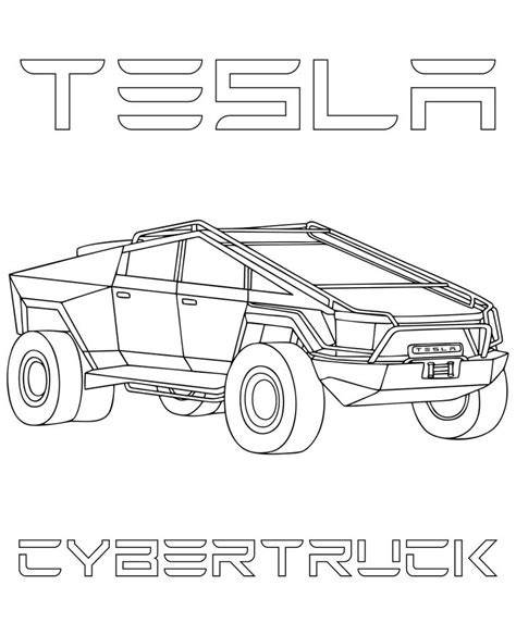 Tesla Cybertruck Kleurplaat | Elok.eu.org