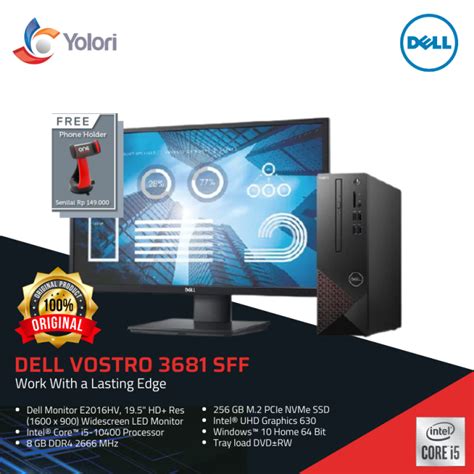 Dell Vostro 3681 SFF i5-10400 8GB 256GB Intel UHD Windows 10 + Dell ...