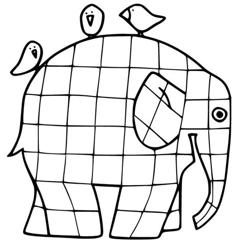 Elmer the Elephant Coloring Pages - Free Printable Coloring Pages for Kids