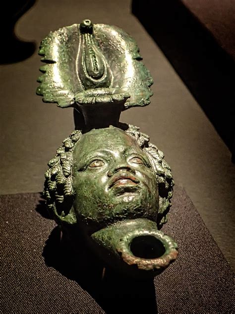 Bronze lamp in the shape of a Nubian head Pompeii Roman 1s… | Flickr