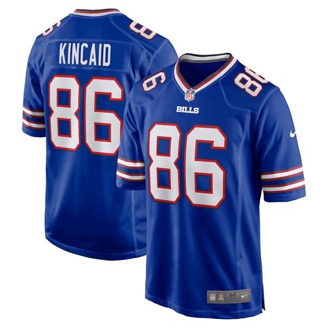 Buffalo Bills Dalton Kincaid Royal Blue Nike Game Jersey