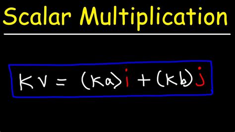 Scalar Multiplication of Vectors - YouTube