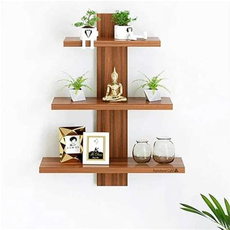 Polished Engineered Wood Wall Decor Shelf, For Home & Office, 3 Shelves at best price in Saharanpur