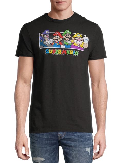 Nintendo Men’s Super Mario Crew Graphic T-Shirt - Walmart.com