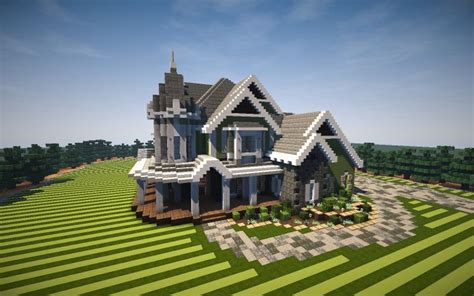 Victorian Mansion (DOWNLOAD) Minecraft Map | Minecraft houses, Minecraft mansion, Minecraft