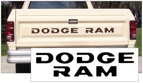 Auto Parts & Accessories Car & Truck Parts Tailgate Graphics Decals Sticker Dodge Logo 1P For ...