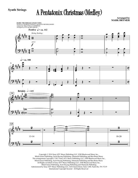 A Pentatonix Christmas (Medley) (arr. Mark Brymer) - Synthesized ...