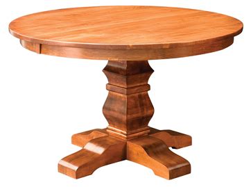 Bradbury Single Pedestal Dining Table | Amish Furniture Factory