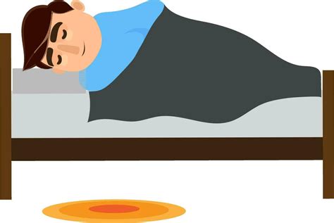 Man cartoon character sleeping on bed. 24800262 Vector Art at Vecteezy