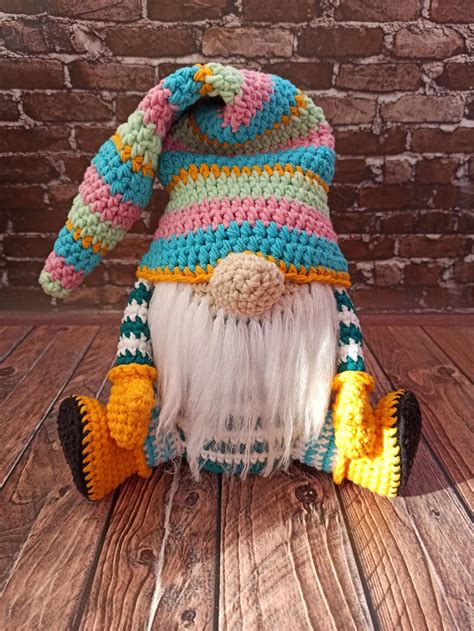 Gnome Crochet Pattern Spring Big Gnome Crochet Pattern - Etsy