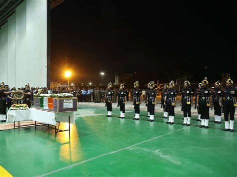 Mortal remains of Captain Pranjal, who died fighting terrorists, land ...