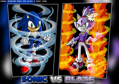 Sonic VS Blaze by Kritter5x on DeviantArt