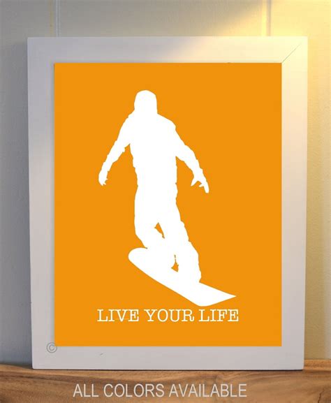 Snowboard Art Sports Art Boys Poster Snowboarding Teen | Etsy