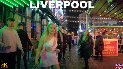 Liverpool England UK Nightlife Walk - YouTube