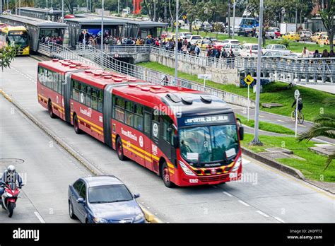 Bogota Colombia,Avenida El Dorado Calle 26,TransMilenio bus rapid ...