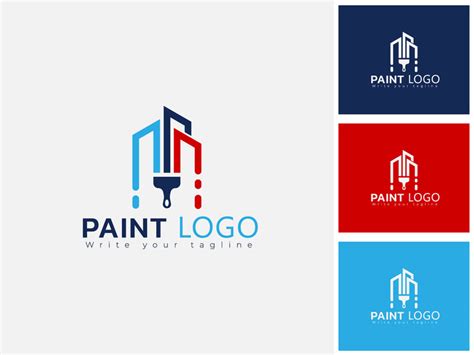 Minimal House Painting Logo Design, Concept For Home Decoration ...