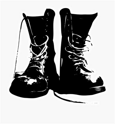 Army Boots Vector , Free Transparent Clipart - ClipartKey