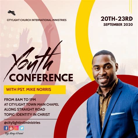 youth conference poster Template | PosterMyWall