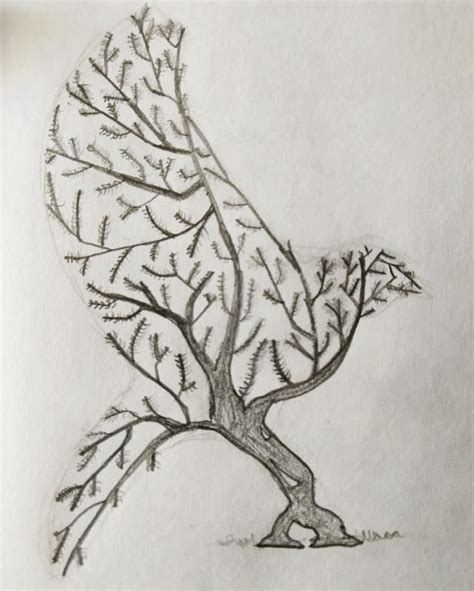 Bird Tree in 2020 | Pencil sketch, Bird tree, Art