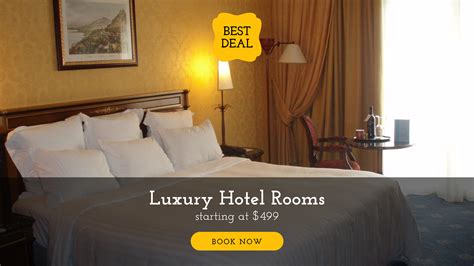 Hotel Room Banner Design Template - #1606274