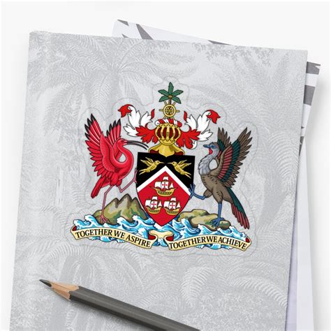 "Trinidad and Tobago Coat of arms" Sticker by Tonbbo | Redbubble