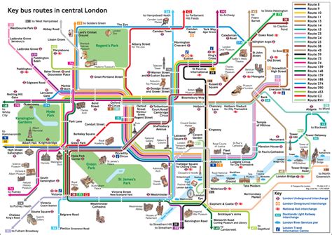 Official Map: Key Bus Routes in Central London ... - Transit Maps