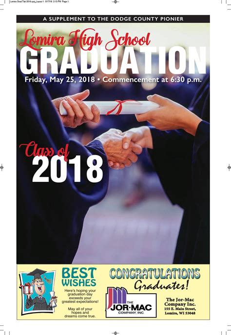 Lomira Graduation 2018 by Dodge County Pionier - Issuu