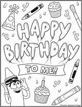 Happy Birthday To You  Crayola Email Archive sketch template