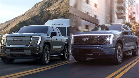 Ford F-150 Lightning Platinum vs GMC Sierra EV Denali: Battle of the Loaded EV Pickups | DrivingLine