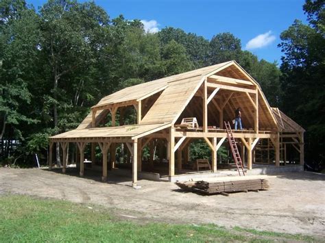 Gambrel Roof Barn timber frame - Google zoeken | Gambrel barn, Barn design, Gambrel roof