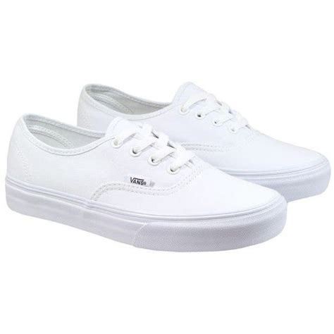 Vans Trainers Womens Authentic White | White vans shoes, Van trainers, White trainers