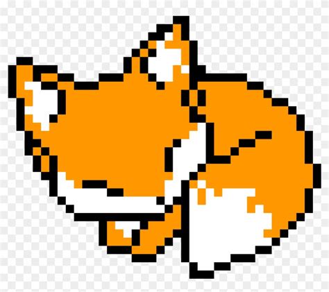 Cute Fox Pixel Art Clipart Pixel Art Drawing Kawaii Fox Pixel Art ...