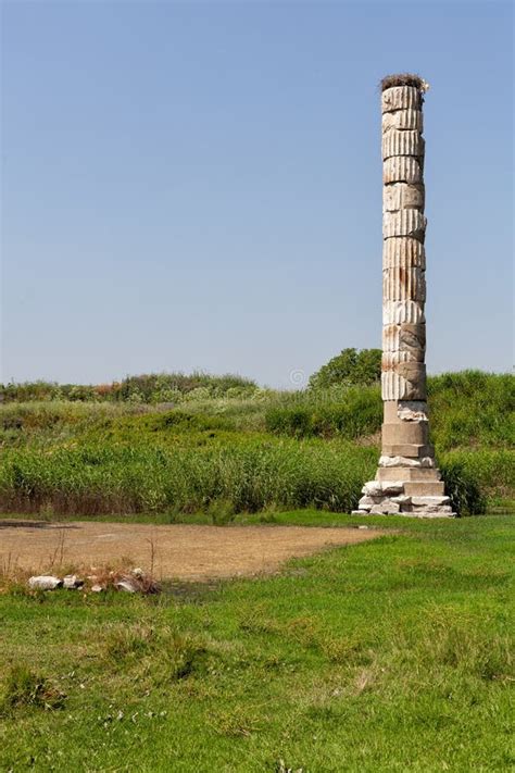 Remnants of the Ancient Temple of Artemis Stock Image - Image of greek, temple: 131226165