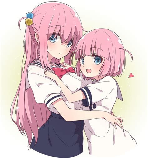 Anime Sisters Hugging