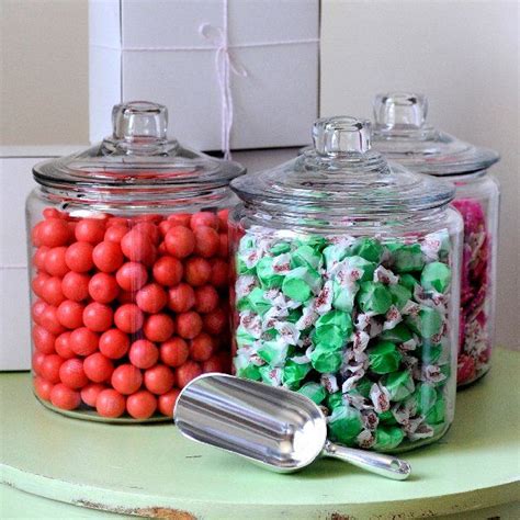 Old-Fashioned Candy Jar » Old-fashioned, clear glass candy jars make a ...