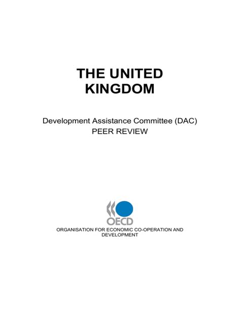 THE UNITED KINGDOM Development Assistance Committee (DAC) PEER REVIEW