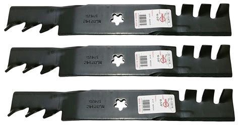 Set of 6 Heavy Duty Mulching Blades for Craftsman, Poulan, Husqvarna ...