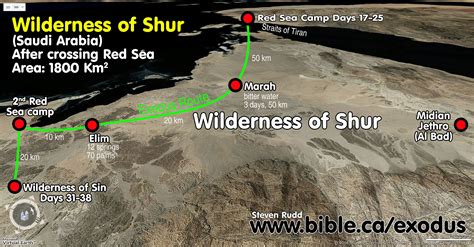 مدونة الجزيرة العربية : Wilderness of Shur (Ishmael's land, where Mt ...