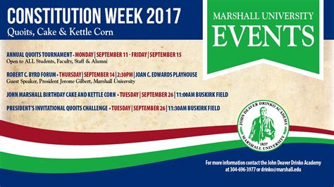 Annual Constitution Week activities kick off next week - Marshall ...