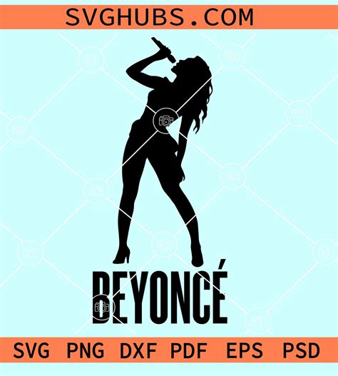 Beyonce Tour SVG, Beyonce Silhouette SVG, Beyonce Renaissance Tour 2023 SVG