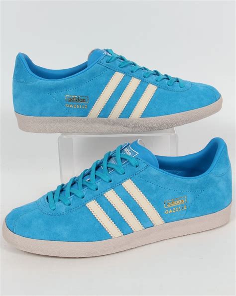 Adidas Gazelle OG Trainers Solar Blue/White,originals,shoes,sneakers