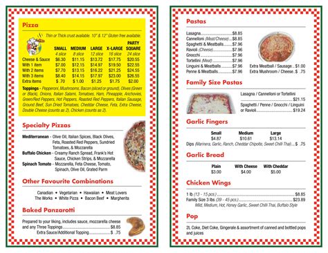 Menu – Roma Pizza