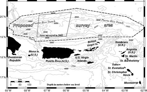 NOAA Ocean Explorer: Puerto Rico Trench: Map of the Puerto Rico Trench