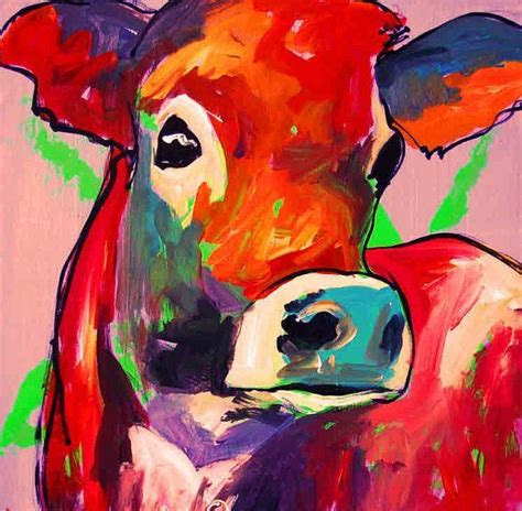 HOLY COW | Painting, Acrylic painting inspiration, Cow art