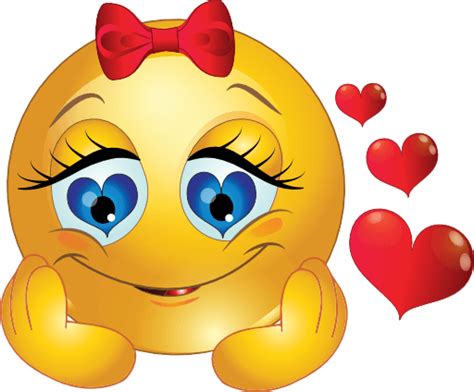 girl emoji in love - Clip Art Library