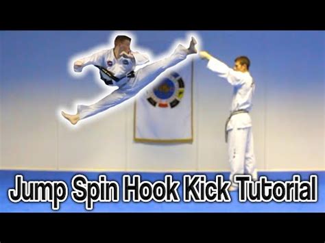 Taekwondo Jump Spin Hook Kick Tutorial - YouTube