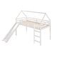 Twin Size Loft Bed, Slide, Guard Rails, House Shaped Roof, Sturdy Frame - Bed Bath & Beyond ...