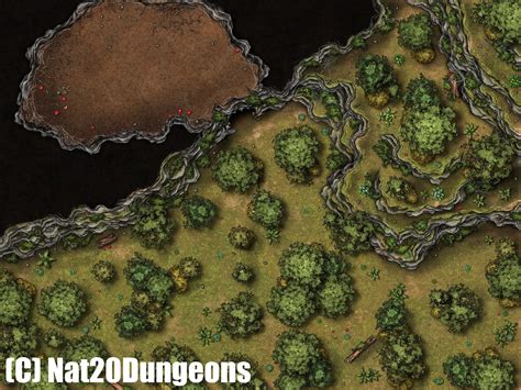 4 Map Bundle Forest Battle Map Pack 1, Dnd Battle Map, D&D, Battlemap ...