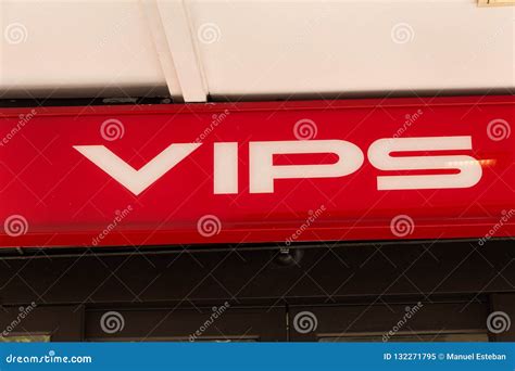 Vips Logo on Vips Restaurant Editorial Image - Image of design, facade: 132271795