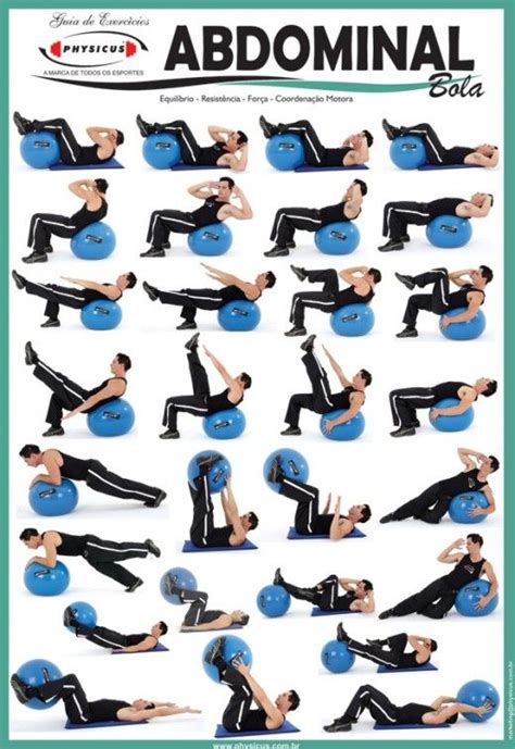 Ejercicios de #abdomen para hacer con #fitball :) Fitness Workouts ...